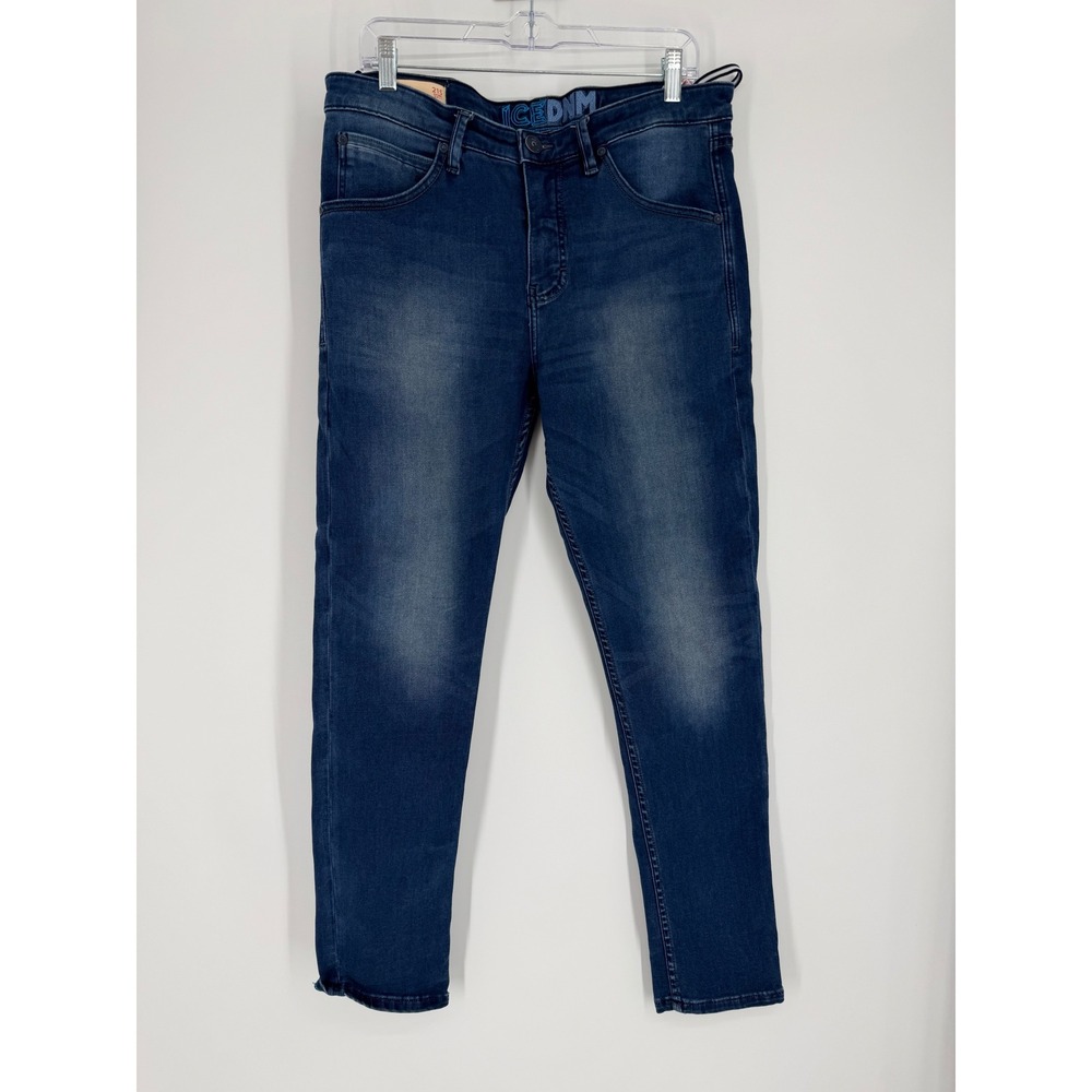 Bobson Mens 215 Skinny Jeans 33 Blue Okayama Japanese Denim Stretch Casual